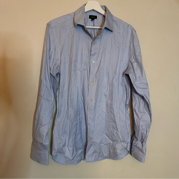 88- j crew ca351 sz m Slim Bowery performance stretch dress shirt - Picture 4 of 8